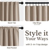 NICETOWN Scratch-Proof 100% Blackout Beige 108 inch Curtains, High-Density Linen Blend Window Treatments Rod Pocket & Back Tab Thermal Drapes for Living Room, W52 x L108, 2 Panels(Sand)