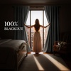NICETOWN Scratch-Proof 100% Blackout Beige 108 inch Curtains, High-Density Linen Blend Window Treatments Rod Pocket & Back Tab Thermal Drapes for Living Room, W52 x L108, 2 Panels(Cloudy White)