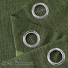 NICETOWN Short Faux Linen Froest Green Blackout Curtains 63 inches Long