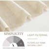NICETOWN Thick Linen Valances for Kithcen/Living Room, Farmhouse Style Kitchen Window Tiers Shades Linen Textured Rod Pocket Curtains Topper, 2 Panels, 55″ Wide x 18″ Long, Taupe(Grey)