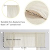 NICETOWN Thick Linen Valances for Kithcen/Living Room, Farmhouse Style Kitchen Window Tiers Shades Linen Textured Rod Pocket Curtains Topper, 2 Panels, 55″ Wide x 18″ Long, Taupe(Natural)
