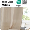 NICETOWN Thick Linen Valances for Kithcen/Living Room, Farmhouse Style Kitchen Window Tiers Shades Linen Textured Rod Pocket Curtains Topper, 2 Panels, 55″ Wide x 18″ Long, Taupe(Angora)