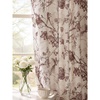 NICETOWN Green Linen Vintage Floral Curtains for Farmhouse 84 inch Long(Toile De Jouy – Brown)