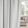 NICETOWN Rod Pocket & Back Tab Thick Flax Semi Sheer Linen Curtains, Privacy with Light Filtering Panels for Home Decor, Angora, W55 x L95, 2 Panels(Jacquard Grey)
