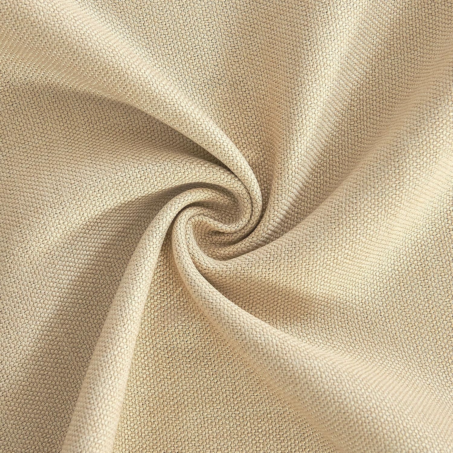 image:imageNICETOWN French Door Curtains for Window Room Darkening Privacy Thermal Insulated Curtains for Kitchen Farmhouse Linen Door Shade for Office Tie Up Shades 26 X 72 Inches Angora 1 PanelOatmeal