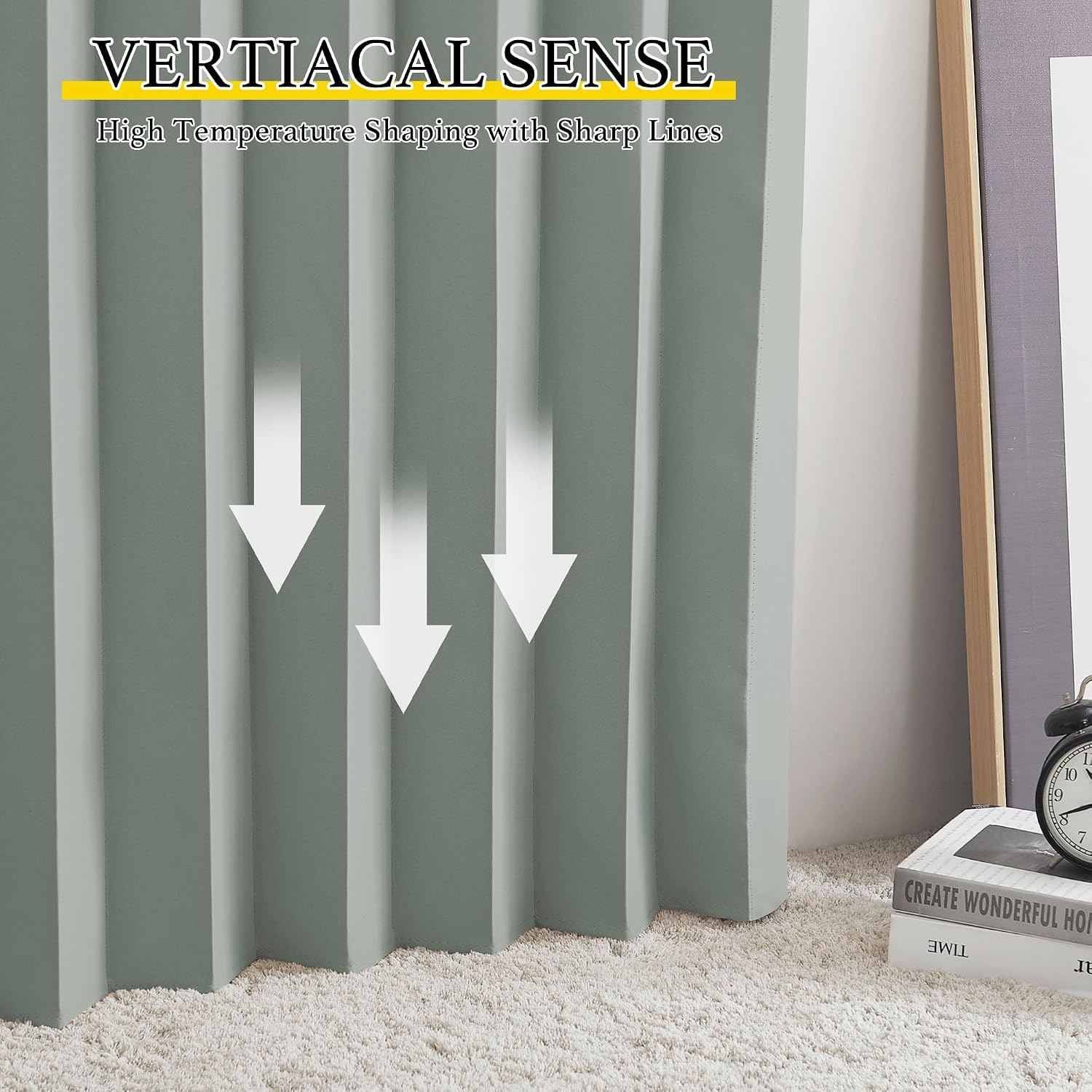 image:imageNICETOWN Linen Curtains for Bedroom Living Room Sheer Door Curtains amp Drapes 80 inches Length for Doorway Farmhouse Country Accordion Style Curtain for Sliding Glass Door 38 Wide Angora 1 PanelSage Green