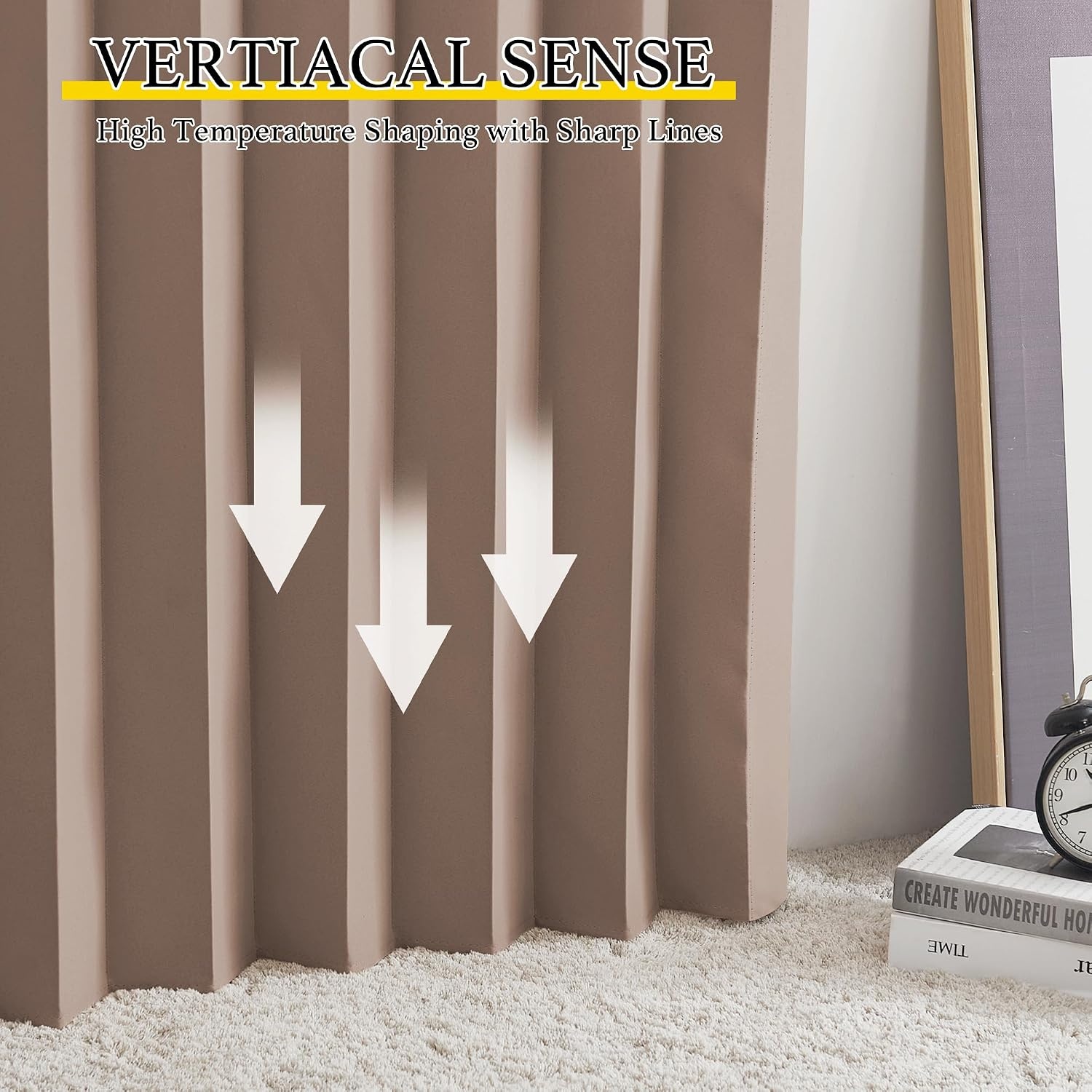 image:imageNICETOWN Linen Curtains for Bedroom Living Room Sheer Door Curtains amp Drapes 80 inches Length for Doorway Farmhouse Country Accordion Style Curtain for Sliding Glass Door 38 Wide Angora 1 PanelCappuccino