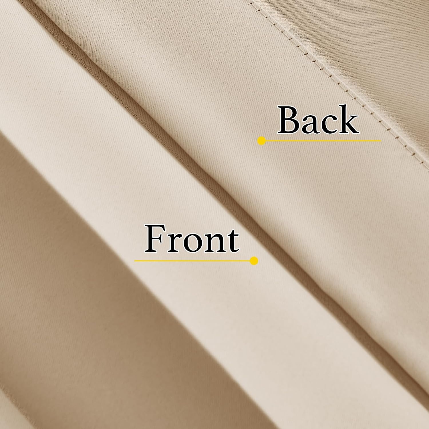 image:imageNICETOWN Linen Curtains for Bedroom Living Room Sheer Door Curtains amp Drapes 80 inches Length for Doorway Farmhouse Country Accordion Style Curtain for Sliding Glass Door 38 Wide Angora 1 PanelBiscotti Beige