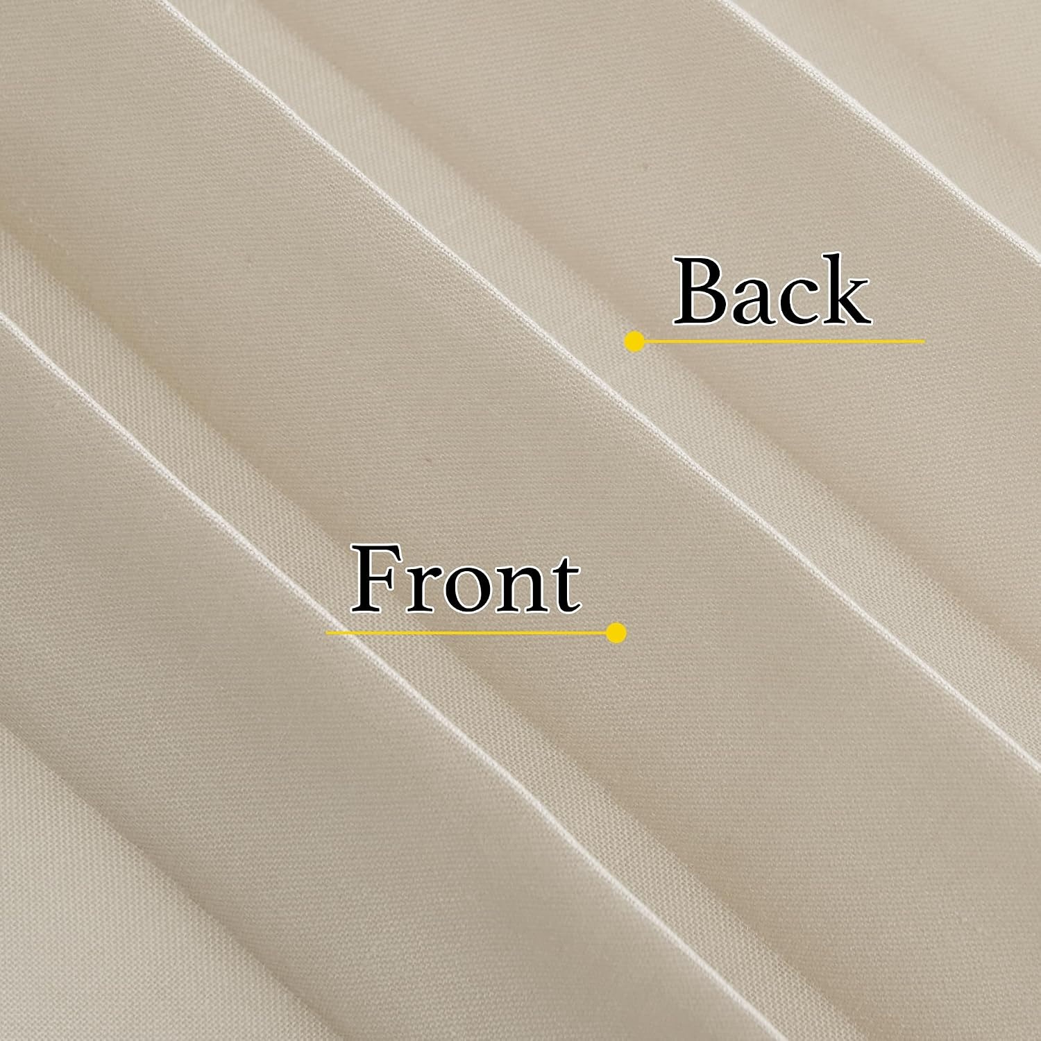 image:imageNICETOWN Linen Curtains for Bedroom Living Room Sheer Door Curtains amp Drapes 80 inches Length for Doorway Farmhouse Country Accordion Style Curtain for Sliding Glass Door 38 Wide Angora 1 PanelAngora
