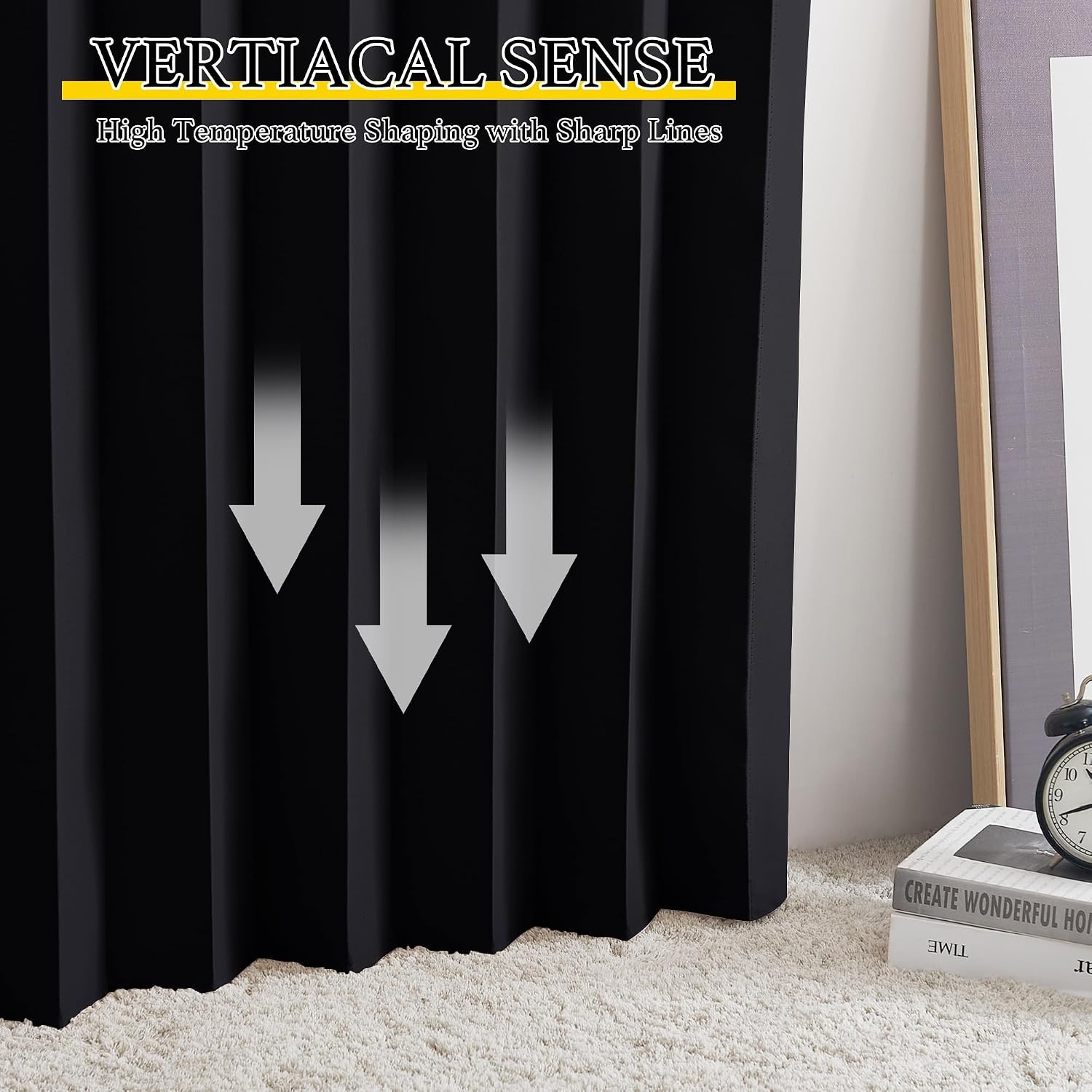 image:imageNICETOWN Linen Curtains for Bedroom Living Room Sheer Door Curtains amp Drapes 80 inches Length for Doorway Farmhouse Country Accordion Style Curtain for Sliding Glass Door 38 Wide Angora 1 PanelBlack