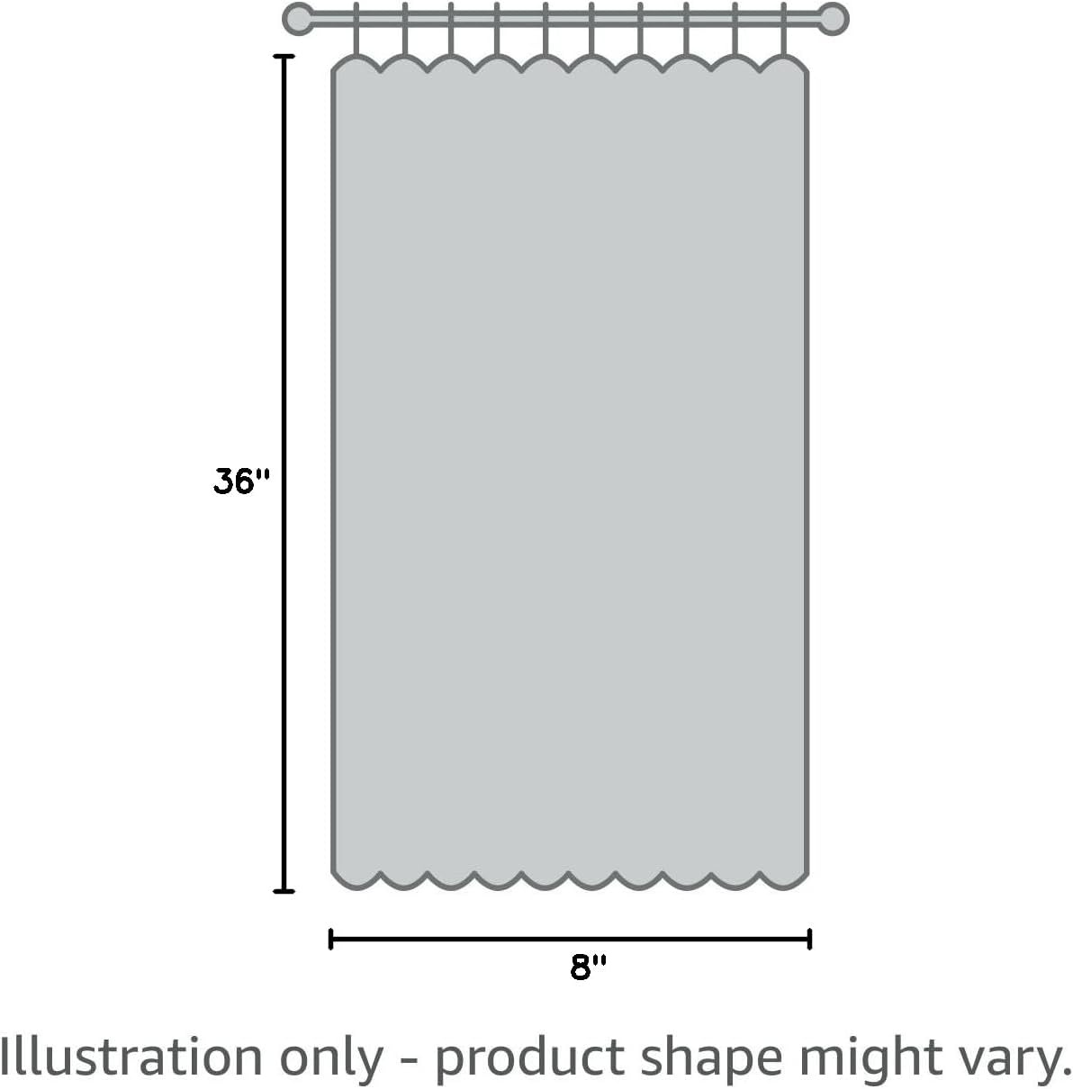 image:imageNICETOWN Room Darkening Faux Linen Small Window Curtains for Bathroom Energy Saving French Door Curtains for Home Office Living Room Kitchen French Door 24W x 18L Inch Greyish White 1 PanelNatural