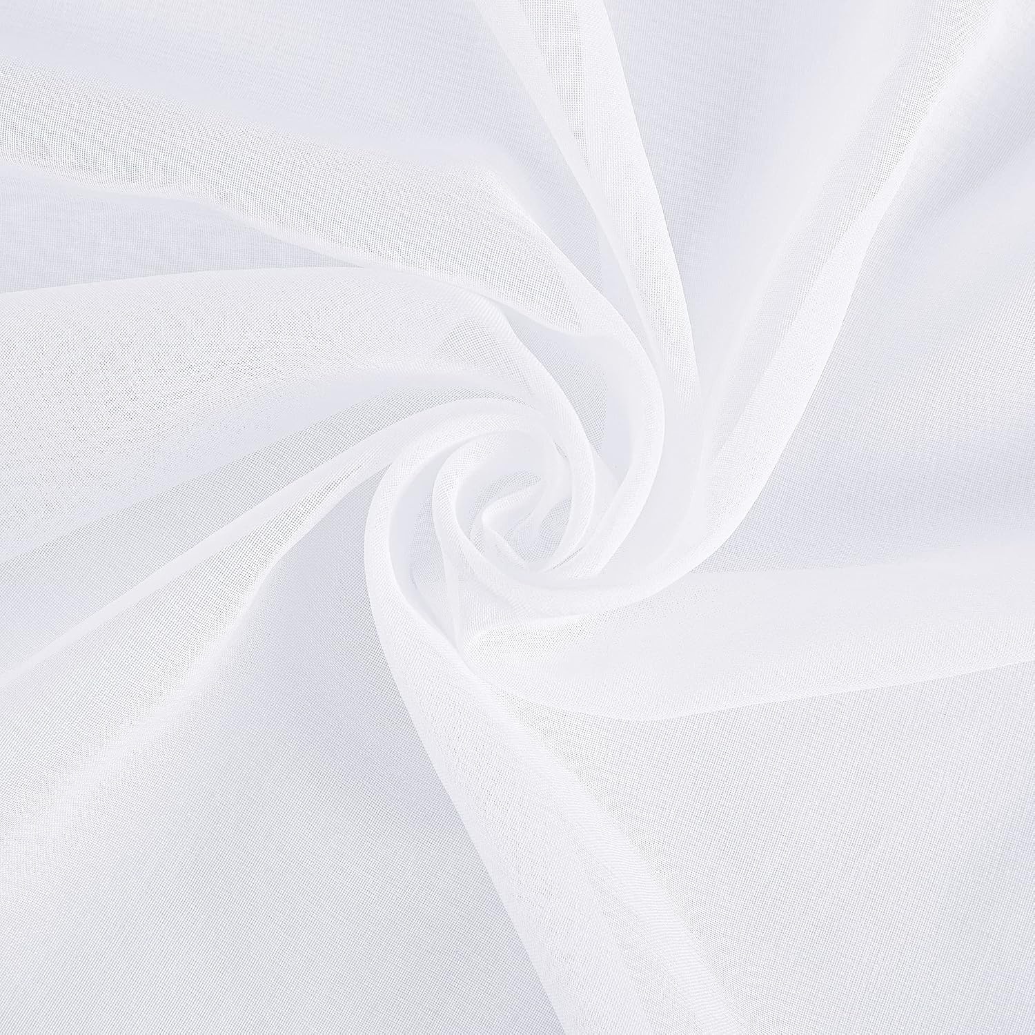 image:imageNICETOWN Sheer Curtains for Hall Room Rod Pocket Faux Linen Sheer Curtains 84 inches Long for Patio Sliding Glass Door White 1 Pair 55 Wide Per PanelWhite Rod Pocket Only
