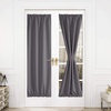 NICETOWN 30 x 69 Natural Linen 100% Blackout Door Curtains for French Front Bundle with 30 x 72 Blackout Door Curtain