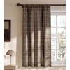 NICETOWN Balloon Curtains for Windows Plaid Patern, Linen Blend Roman Shades W46 x L63 in, Vintage Farmhouse Style Kitchen Curtains Length Adjustable, Tie up Curtains for Bathroom, 1 Panel, Taupe(Layer Plaid | Taupe)