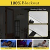 NICETOWN Black 100% Blackout French Linen Door Curtains for Window(Light Grey)