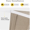 NICETOWN Black 100% Blackout French Linen Door Curtains for Window(Taupe)