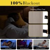 NICETOWN Black 100% Blackout Linen French Door Curtain for Small Window(Taupe)