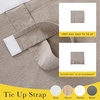 NICETOWN Black 100% Blackout Linen French Door Curtain for Small Window(Taupe)