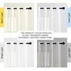 NICETOWN Curtain (52×84, White, 2 Panels – White Sheer Linen Curtains)+Curtain Rod Set (48-86″ Adjustable, 1″ Diameter, Satin Nickel)