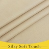 NICETOWN French Door Curtains for Window, Room Darkening Privacy Thermal Insulated Curtains for Kitchen, Farmhouse Linen Door Shade for Office, Tie Up Shades, 26 X 72 Inches, Angora, 1 Panel(Oatmeal)