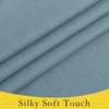 NICETOWN French Door Curtains for Window, Room Darkening Privacy Thermal Insulated Curtains for Kitchen, Farmhouse Linen Door Shade for Office, Tie Up Shades, 26 X 72 Inches, Angora, 1 Panel(Mist Blue)