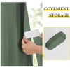 NICETOWN Linen Curtains for Bedroom Living Room, Sheer Door Curtains & Drapes 80 inches Length for Doorway Farmhouse Country Accordion Style Curtain for Sliding Glass Door, 38″ Wide, Angora, 1 Panel(Dark Mallard)