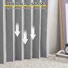 NICETOWN Linen Curtains for Bedroom Living Room, Sheer Door Curtains & Drapes 80 inches Length for Doorway Farmhouse Country Accordion Style Curtain for Sliding Glass Door, 38″ Wide, Angora, 1 Panel(Silver Grey)