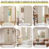 NICETOWN Linen Curtains for Bedroom Living Room, Sheer Door Curtains & Drapes 80 inches Length for Doorway Farmhouse Country Accordion Style Curtain for Sliding Glass Door, 38″ Wide, Angora, 1 Panel(Angora)