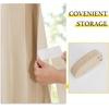 NICETOWN Linen Curtains for Bedroom Living Room, Sheer Door Curtains & Drapes 80 inches Length for Doorway Farmhouse Country Accordion Style Curtain for Sliding Glass Door, 38″ Wide, Angora, 1 Panel(Biscotti Beige)