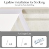 NICETOWN Linen Farmhouse French Door Curtain No Drill Blinds for Windows, Ivory Solid Cordless Blinds for Farmhouse Door Window Covering with Light Filgtering, W24 x L48, 1Pc(Ivory)