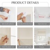 NICETOWN Linen Farmhouse French Door Curtain No Drill Blinds for Windows, Ivory Solid Cordless Blinds for Farmhouse Door Window Covering with Light Filgtering, W24 x L48, 1Pc(Natural)