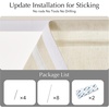 NICETOWN Linen Farmhouse French Door Curtain No Drill Blinds for Windows, Ivory Solid Cordless Blinds for Farmhouse Door Window Covering with Light Filgtering, W24 x L48, 1Pc(Natural)