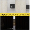 NICETOWN Natural Linen Complete Blackout Curtain 54 inches for Kids Room, 1 Panel, Thermal Insulated & Noise Reducing Window Draperies with White Liner, Noise Reducing Short Drape(Natural)