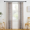 NICETOWN Natural Linen Door Curtains for Glass French Door, Farmhouse Boho Window Rustic Sheer Drapes Light Filtering Rod Pocket Front Sidelight Shade Privacy Added, 1 PC, 35″ W x 72″ L(Angora)