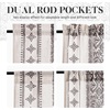 NICETOWN Natural Linen Door Curtains for Glass French Door, Farmhouse Boho Window Rustic Sheer Drapes Light Filtering Rod Pocket Front Sidelight Shade Privacy Added, 1 PC, 35″ W x 72″ L(Natural)