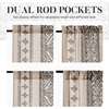 NICETOWN Natural Linen Door Curtains for Glass French Door, Farmhouse Boho Window Rustic Sheer Drapes Light Filtering Rod Pocket Front Sidelight Shade Privacy Added, 1 PC, 35″ W x 72″ L(Angora)