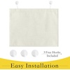 NICETOWN Room Darkening Faux Linen Small Window Curtains for Bathroom, Energy Saving French Door Curtains for Home Office Living Room Kitchen French Door, 24W x 18L Inch, Greyish White, 1 Panel(Natural)