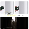 NICETOWN White 100% Blackout Linen Insulated Patio Curtain 84 inch Long(Ture White)