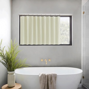 NICETOWN Linen Curtains for Bedroom Living Room, Sheer Door Curtains & Drapes 80 inches Length for Doorway Farmhouse Country Accordion Style Curtain for Sliding Glass Door, 38″ Wide, Angora, 1 Panel(Light Beige)