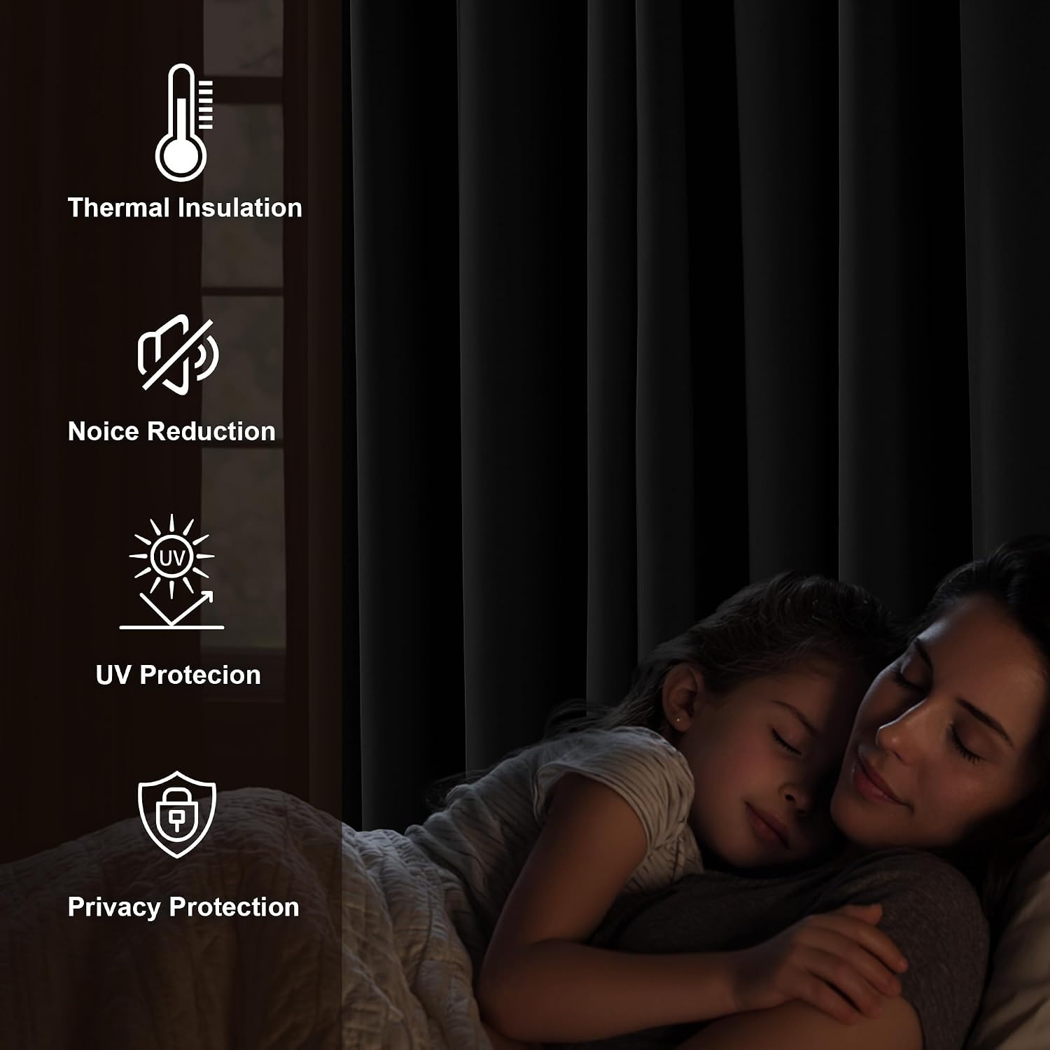 image:imageNICETOWN 100 Blackout Sage Green Curtains for Nursery Rod Pocket Thermal Drapes Room Darkening Window Treatment for Kids Room W52 x L54 2 PanelsGrey