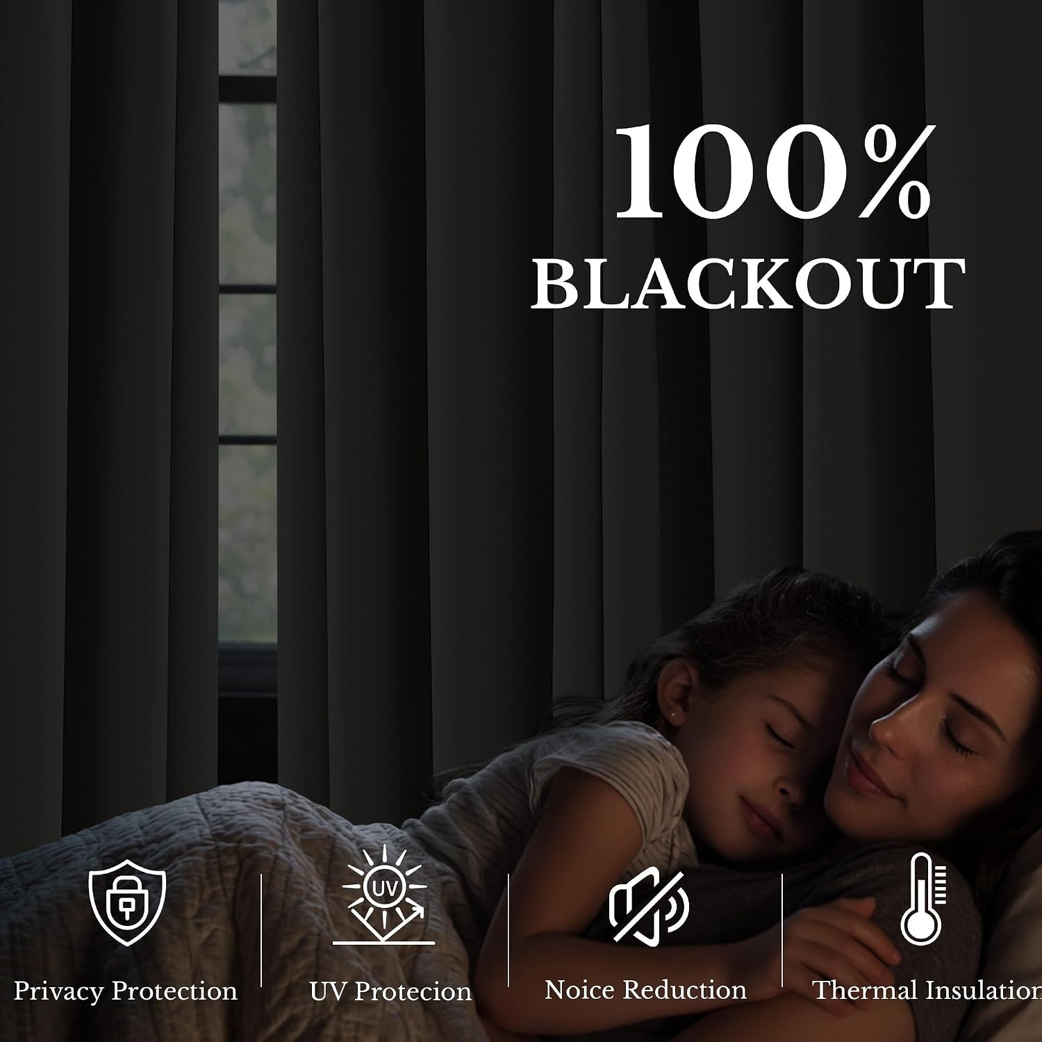image:imageNICETOWN 100 Blackout Sage Green Curtains for Nursery Rod Pocket Thermal Drapes Room Darkening Window Treatment for Kids Room W52 x L54 2 PanelsNatural