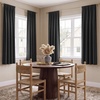 NICETOWN 100% Blackout Sage Green Curtains for Nursery, Rod Pocket Thermal Drapes Room Darkening Window Treatment for Kids Room, W52 x L54, 2 Panels(Black)