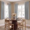 NICETOWN 100% Blackout Sage Green Curtains for Nursery, Rod Pocket Thermal Drapes Room Darkening Window Treatment for Kids Room, W52 x L54, 2 Panels(Light Grey)
