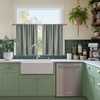 NICETOWN 100% Blackout Sage Green Curtains for Nursery, Rod Pocket Thermal Drapes Room Darkening Window Treatment for Kids Room, W52 x L54, 2 Panels(Sage Green)