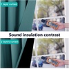 NICETOWN 100% Blackout Short Curtains with Black Liners, 2 Panels, 37″ W by 50″ L, Sea Teal, Solid Thermal Insulated Full Blackout 2-Layer Lined Drapes, Energy Efficiency Window Draperies for Bedroom