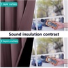 NICETOWN 100% Blackout Window Curtain Panels, Cold and Full Light Blocking Drapes with Black Liner for Nursery, 84 inches Drop Thermal Insulated Draperies (Dry Rose, 2 PCs, 70 inches Wide Each Panel)