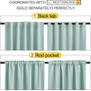 NICETOWN Bedroom Curtains Blackout Curtain Panels – (Aqua Blue Color) 52×95 Inch, 2 PCs, Insulating Energy Saving Solid Rod Pocket Blackout Drapes