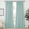 NICETOWN Bedroom Curtains Blackout Curtain Panels – (Aqua Blue Color) 52×95 Inch, 2 PCs, Insulating Energy Saving Solid Rod Pocket Blackout Drapes