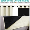 NICETOWN Beige Blackout Curtains for Bedroom 42″ Wide x 63″ Long 2 Panels