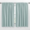 NICETOWN Blackout Curtain Panels Window Draperies – (Aqua Blue Color) 70×63 inch, 2 Pieces, Insulating Room Darkening Blackout Drapes for Bedroom
